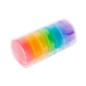 Rainbow Weekly Pill Organizer