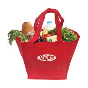 Reusable Non-Woven Shopper Tote Bag - 13" W x 15" H x 10" D