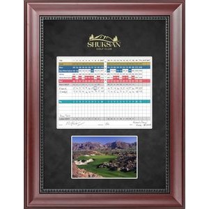 Goodwood (Mahogany/Black) - Golf Scorecard Display 14"x18"