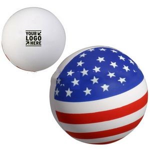 Patriotic Round Ball Stress Reliever