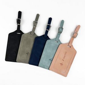 Custom Leather Travel Luggage Tags for Suitcases