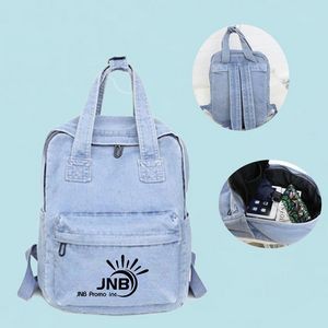 Casual Denim Canvas Backpack