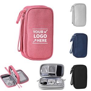 Waterproof Double Layers Travel Cable Storage Bag
