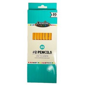 #2 Pencils - Unsharpened, 20 Pack (Case of 48)
