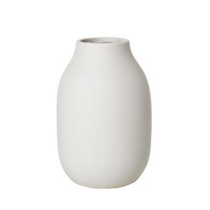 blomus Colora Moonbeam White Porcelain Vase (6''x4'')