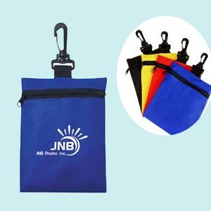 Durable Utility Bag With Carabiner and Zippered