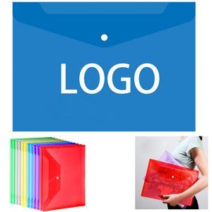 A4 Document Folder Plastic Envelopes With Snap Closure
