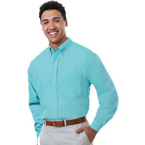 Men's Long Sleeve Superblend™ Poplin Shirt w/Patch Pocket