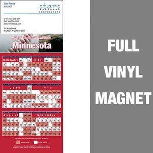 Minnesota Pro Baseball Schedule Vinyl Magnet (3 1/2"x8 1/2")