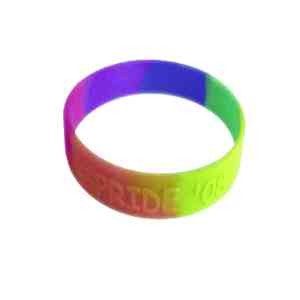 1/2" Segmented Embossed Silicone Wristbands