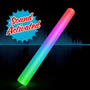Sound Activated Multi Color Light Up Flashing Cheer Stick - BLANK