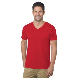 Unisex Bayside® Fine Jersey V-Neck T-Shirt