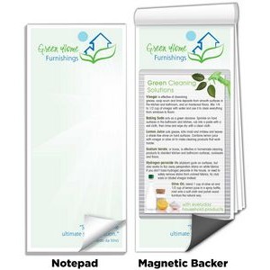 3 1/2" x 8" Full-Color Magnetic Notepads - Green Cleaning Solutions
