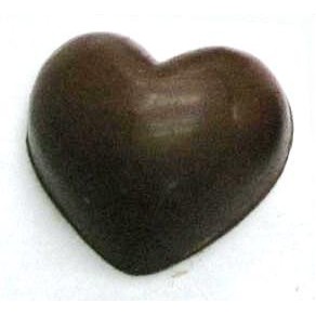 Small Chocolate Puffy Heart