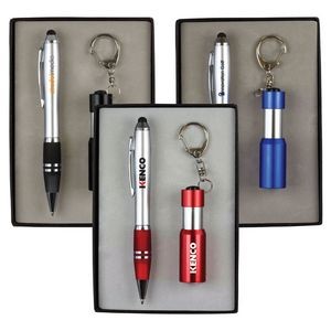 Stylus Pen & LED Flashlight w/Bottle Opener Gift Set
