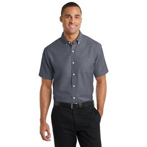Port Authority® SuperPro™ Short Sleeve Oxford Shirt