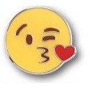 Emoji Kiss Pins