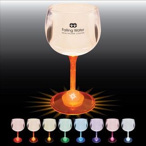 12 Oz. Goblet Glass w/ Light Up Contrast Standard Stem
