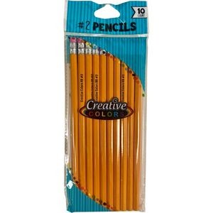 #2 Pencils - 10 Count, Yellow (Case of 48)