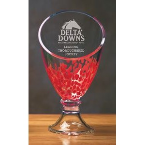 Red Galaxy Trophy Vase