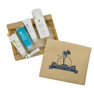 Aloe Up Jute Cotton Envelope with White Collection Sunscreen
