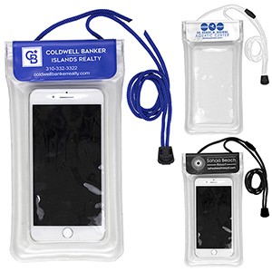 "Yuba" Clear Touch Through Floating Water Resistant Cell Phone & Accessory Pouch (Overseas)