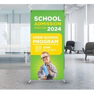 2.5ft x 5ft Adjustable X-Banner Stand Package