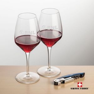 Swiss Force® Opener & 2 Brunswick Wine - Blue