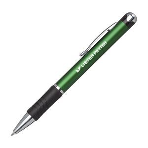 Pier Metal Pen w/Rubber Grip - Green