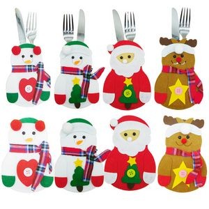Christmas Tableware Cutlery Cover