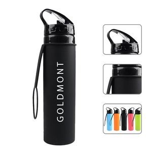 20 Oz. Collapsible Travel Bottle W/ Lid