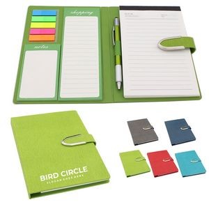 PU Magnetic Buckle Notebook With Pen