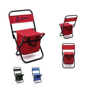 Folding Chair Seat with Cooler Bag