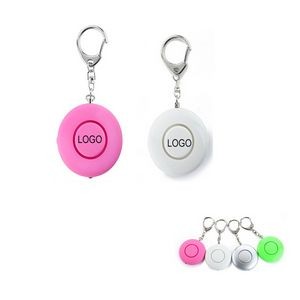 Round Personal Safety Alarm with Keyring Key Chains