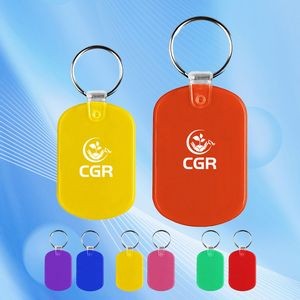 Custom Oval Soft Squeezable Key Tag