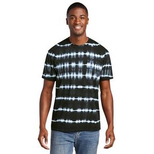 Port & Company® Allover Stripe Tie-Dye Tee Shirt