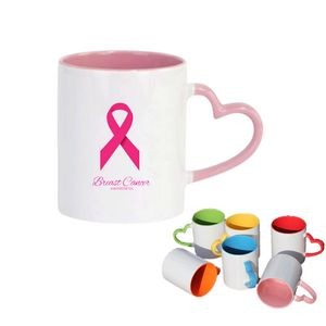 11oz Pink Ribbon Awareness Ceramic Mug