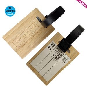 Wooden Luggage Tag