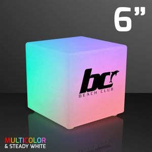 6" Mid-Size Light Cube, Remote Controlled Decor - Domestic Print
