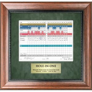 Wyndance (Walnut/Green) - Golf Scorecard Display 14"x13.5"