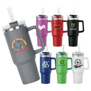 40 oz. Vacuum Insulated Travel Tumbler with handle