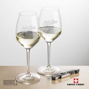 Swiss Force® Opener & 2 RIEDEL Extreme Wine - Silver