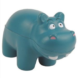 PU Foam Blue Hippo Shaped Stress Reliever