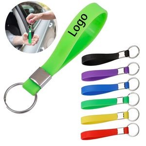 Silicone Ring Loops Keychain Bracelets Wristbands