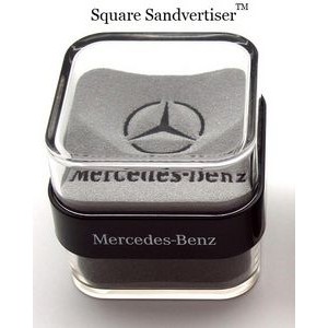 Square Sandvertiser™ Logo Sand Sifter Paperweight Stress Reliever