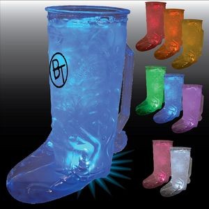 20 Oz. Plastic 1 Light, Light-Up Cowboy Boot Mug