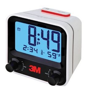 Easy Set Alarm Clock w/Thermometer