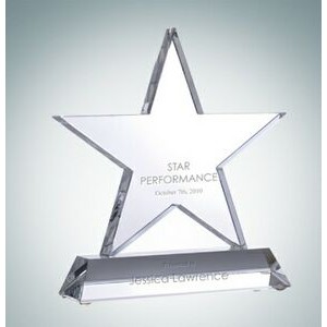 Motivation Star Optical Crystal Award Plaque (Small)