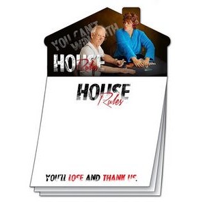 Custom Magna-Note - 3.5x3.5 25-Sheet Sticky Note with House Magnet