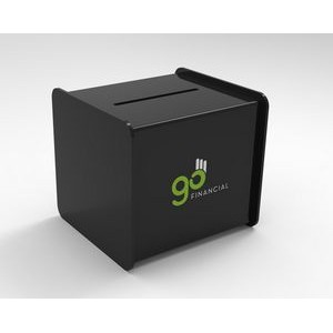 Black Acrylic Ballot/ Suggestion Box (6"x5"x4")